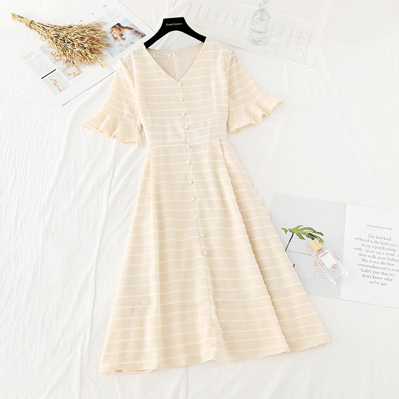 New Kikyo Mori long skirt with slim waist and gentle wind 4639