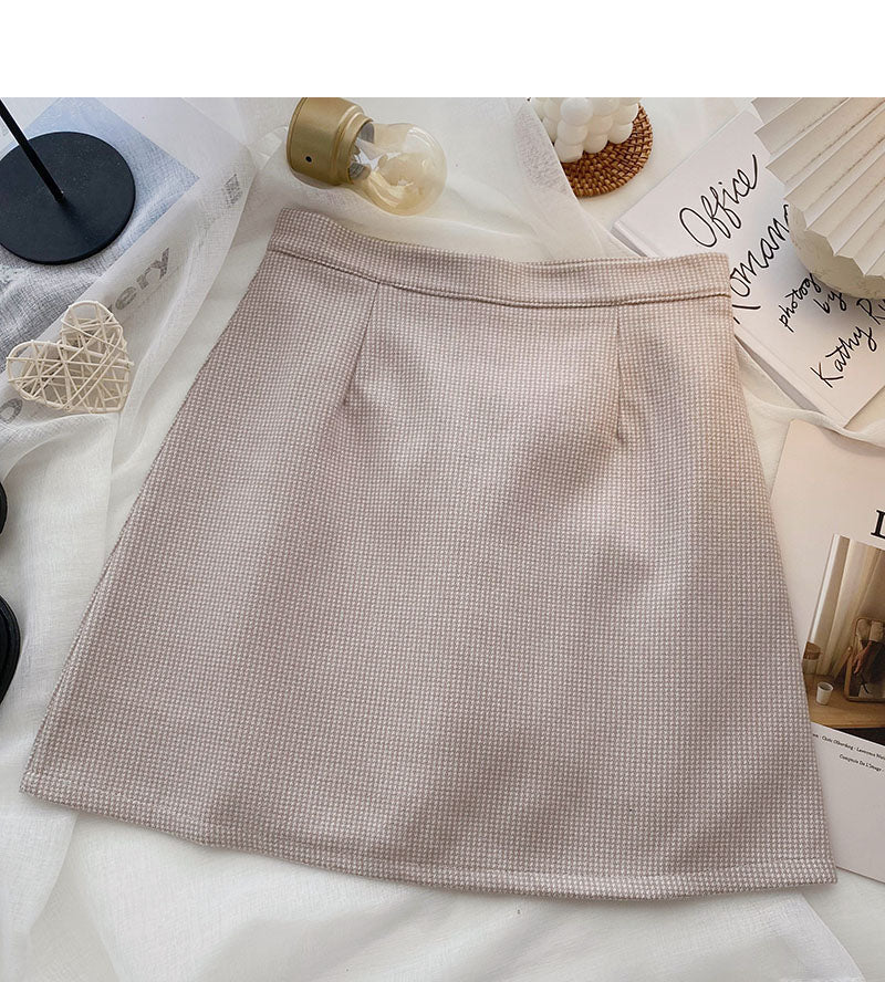 Korean minority temperament shows thin Hip Wrap Skirt 5491