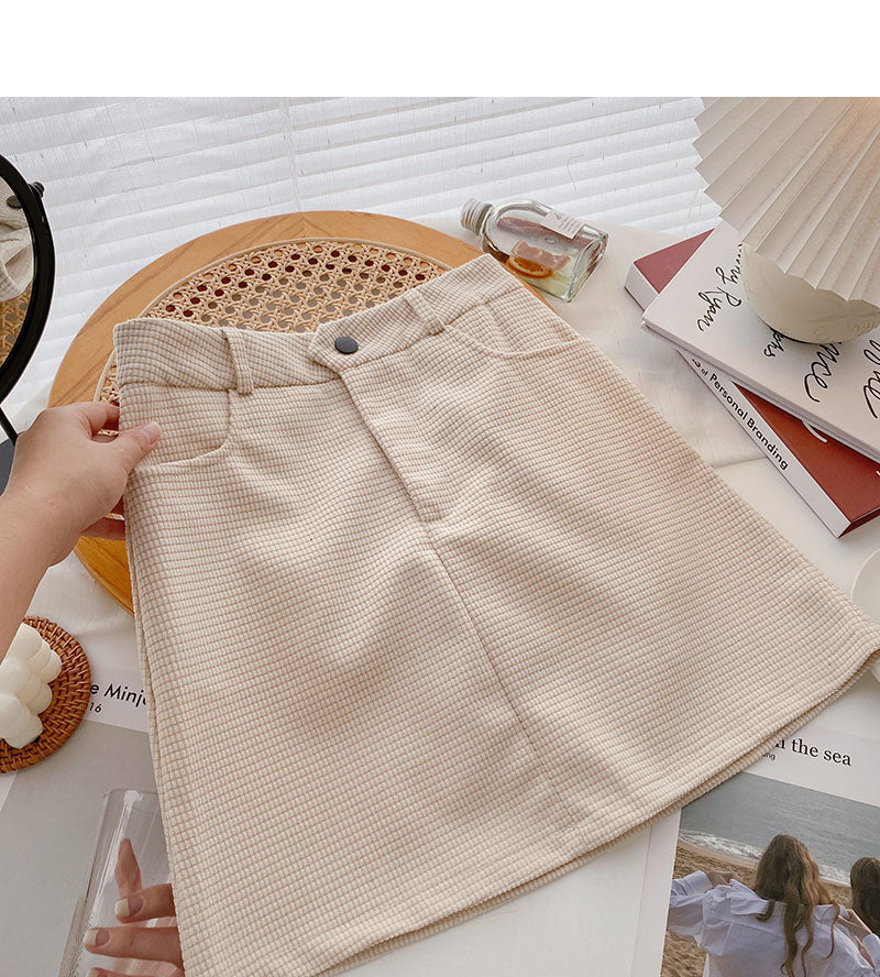 New Korean style simple casual skirt 5480