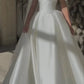 Girlhomeshops - Robe de bal de mariage longue en satin blanc, épaules dénudées, longueur au sol, gh5392