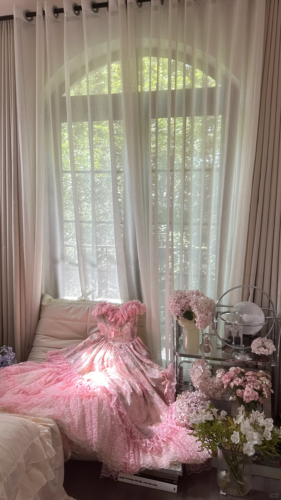 Robe de soirée en tulle rose, élégante et exquise, en dentelle florale, longue, princesse, robe de bal, robe d'anniversaire, robe de cérémonie pour adulte, gh4032