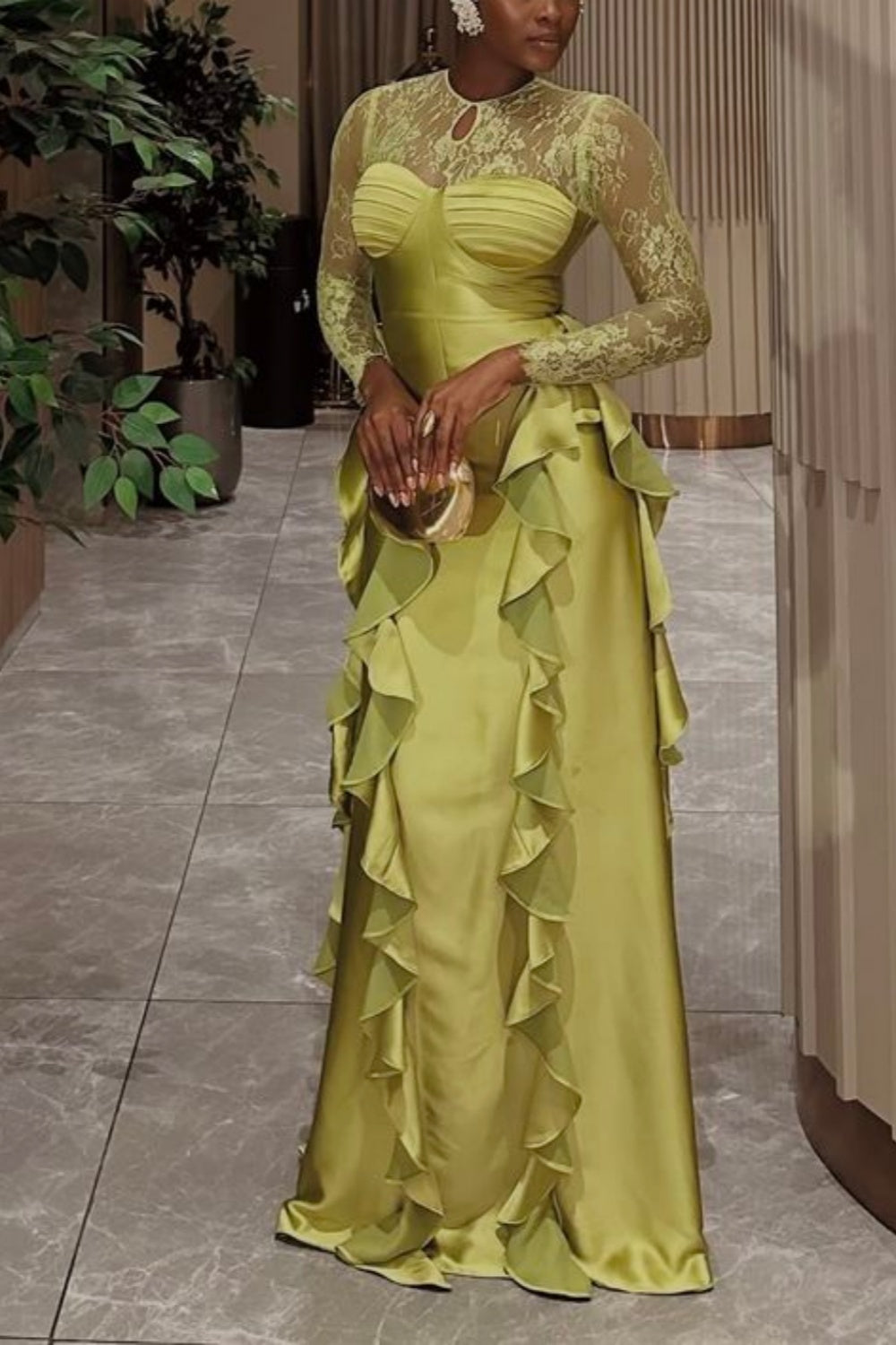 girlhomeshops-Colorful Classy Looks Elegant Wedding Guest Dresses For Black Women gh5956