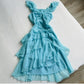 Girlhomeshops-Blue chiffon ruffle short homecoming dress birthday party dress fairy gh5236