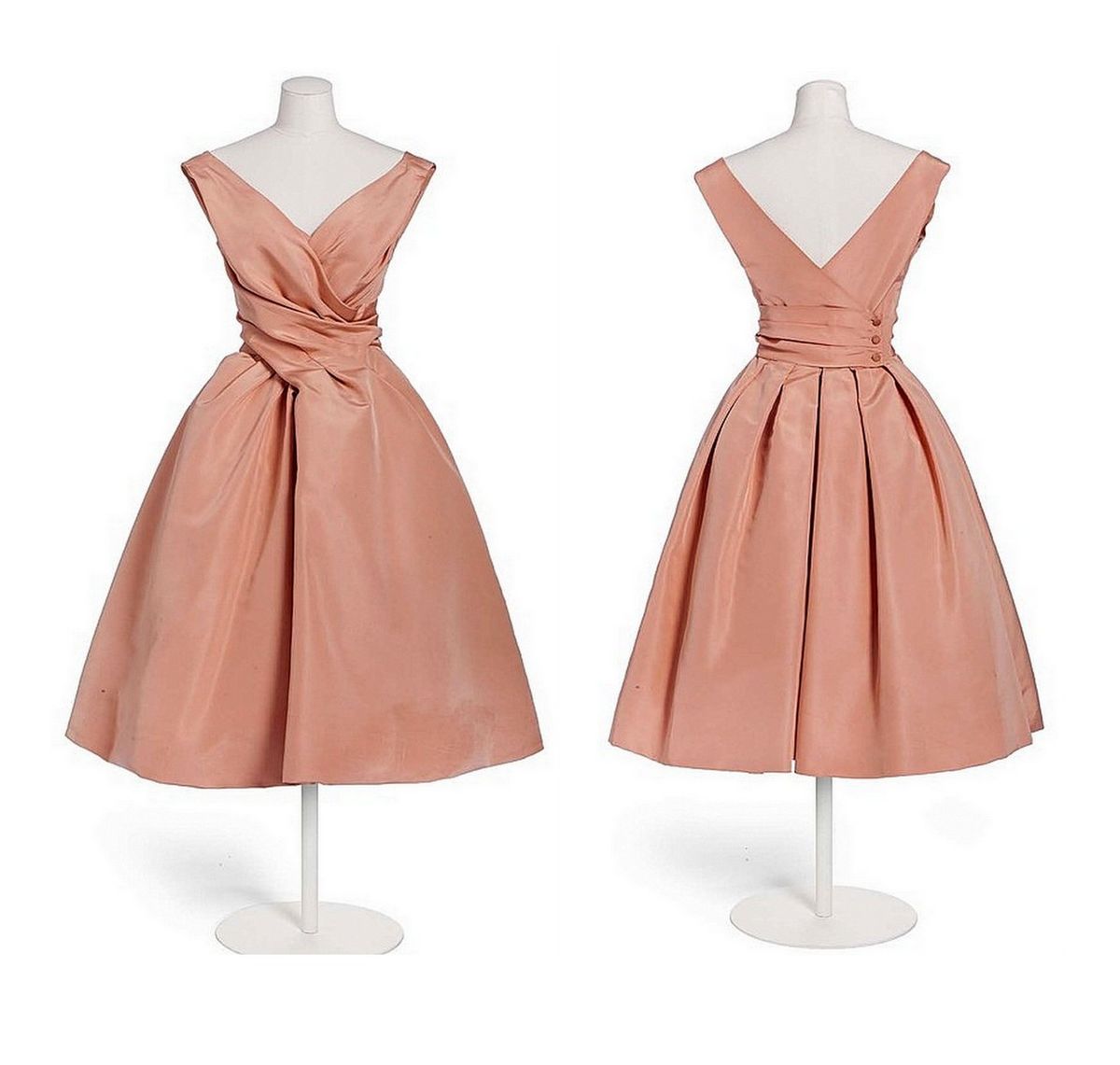 girlhomeshops--Peach Pink Simple Medium Length/Short Princess Elegant Formal Homecoming Dress Hoco Dress gh5604
