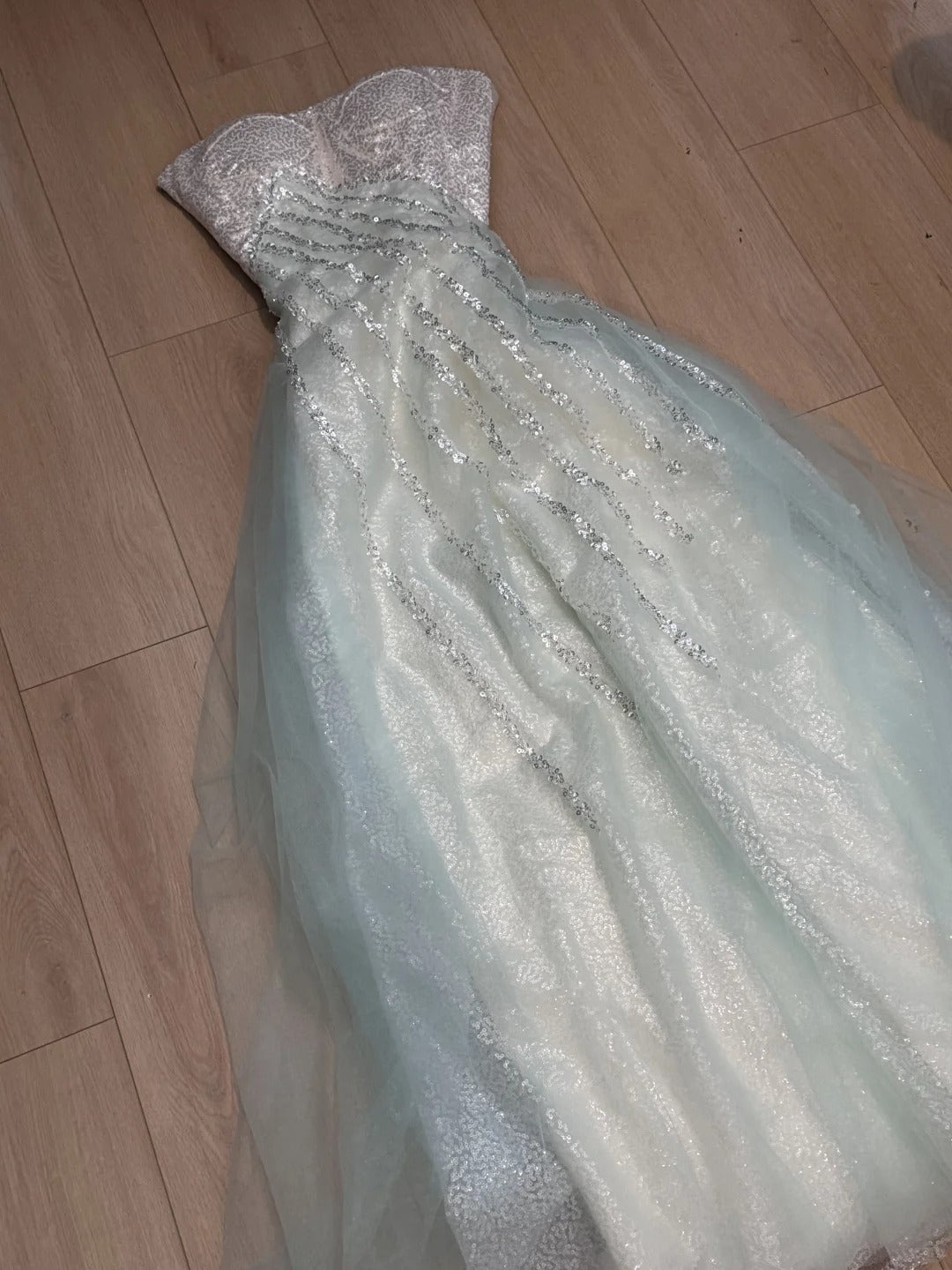 Magnifique robe de soirée élégante et sophistiquée en tulle scintillant, bleu sarcelle, à paillettes, robe de bal, robe de remise de diplôme, gh3724