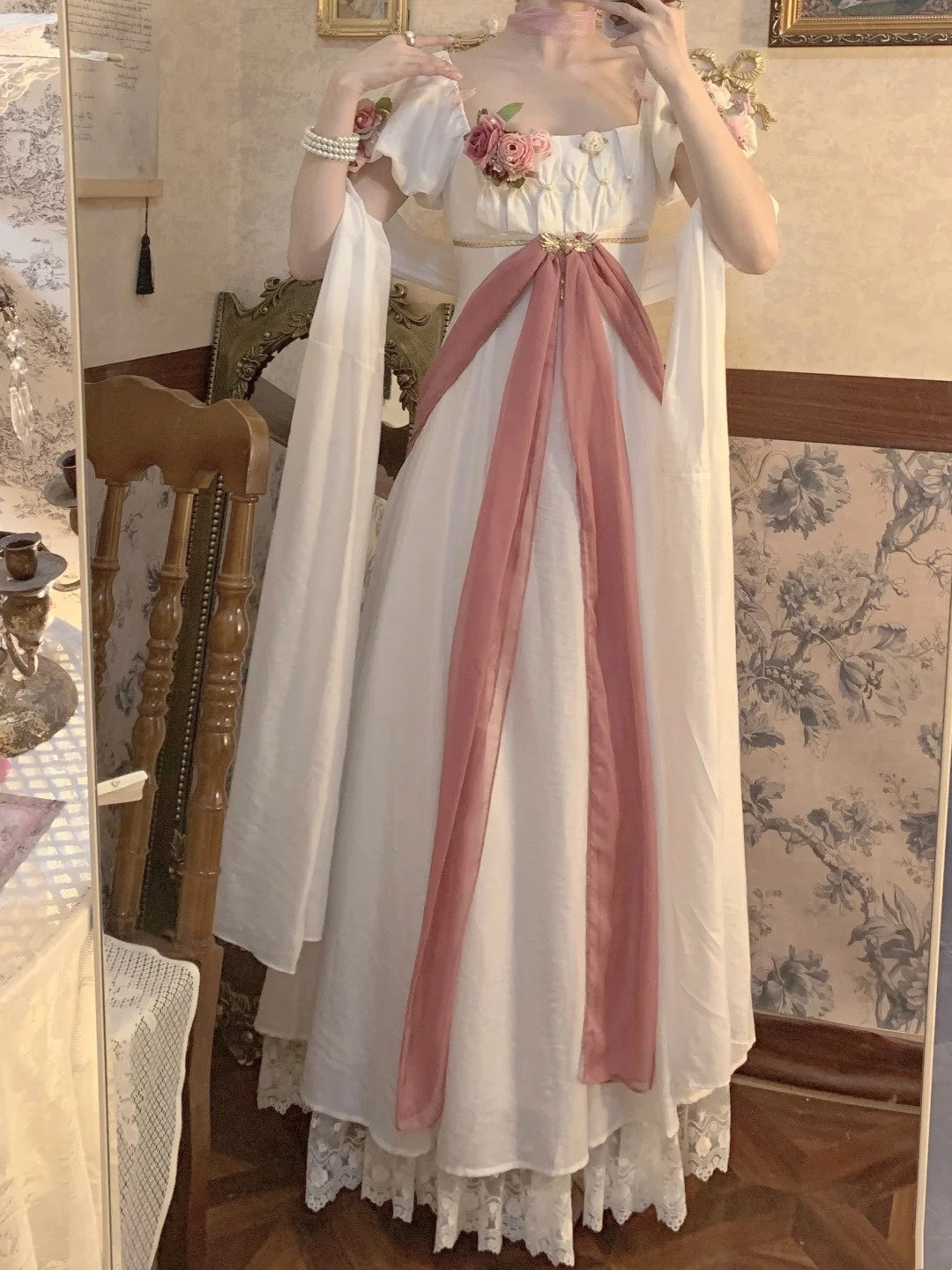 Pink Palace Elegant Girl Long Dress gh6656