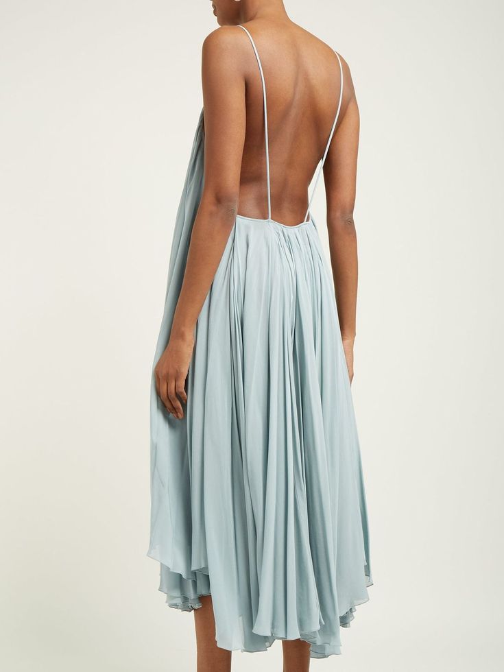 Girlhomeshops-Blue Fashion Simple Sexy Long Chiffon Prom Dress Evening Dress Wedding Guest Party Dress Seaside Holiday Dress gh5250