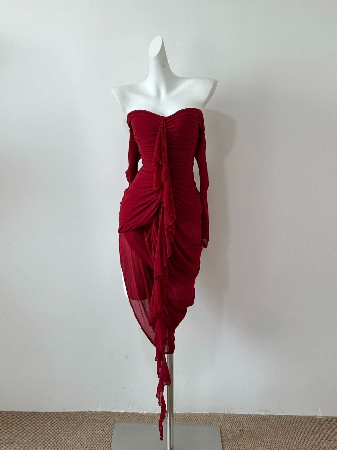 Red/Olive Green/Brown Homecoming Dress Short Chiffon Prom Dress Evening Dress Party Dress gh4481