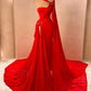 Girlhomeshops-Red Fashion Sexy Elegant Long Chiffon Prom Dress Evening Dress gh5038