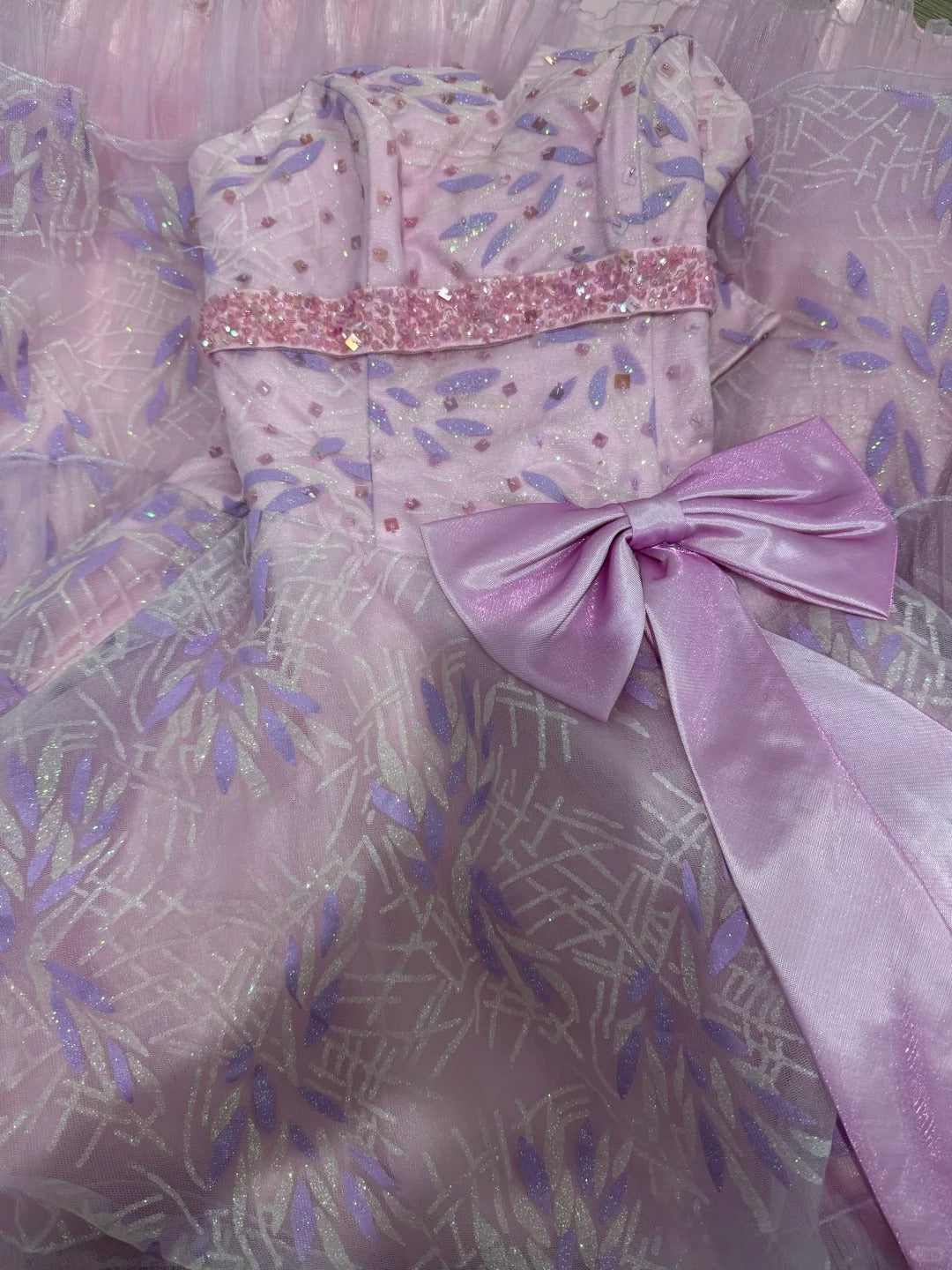 Girlhomeshops-Pink Sparkling Tulle Princess Long Formal Prom Dress gh5358