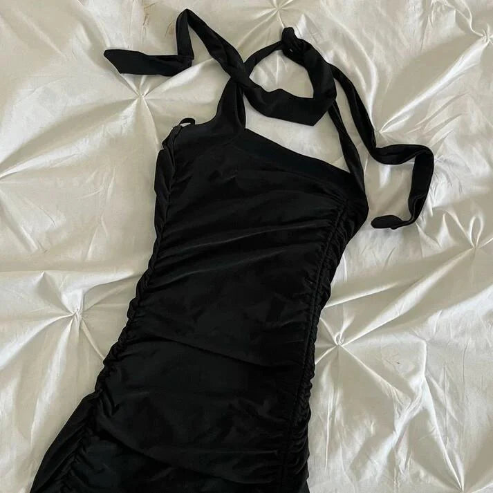 Black fashion elegant suspender long red chiffon ruffle ball gown evening dress party dress gh3393