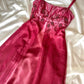 Girlhomeshops – Rotes, exquisites, florales, perlenbesetztes, modisches, langes Tüll-Ballkleid mit Abschlussballkleid gh5521