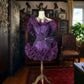 Girlhomeshops-Purple Unique Tulle Princess Short Formal Homecoming Dress Birthday Party Dress gh5357