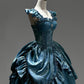 Blau Wunderschöne Elegante Exquisite Lange Satin Bodenlangen Ballkleid Abendkleid Brautkleid gh4134