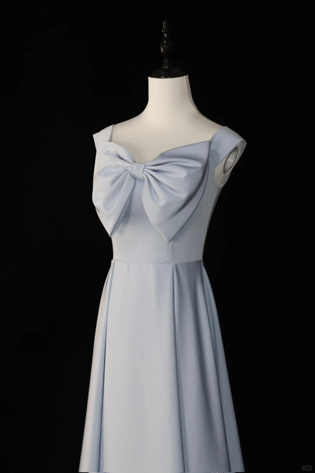 Robe de demoiselle d'honneur longue en satin bleu simple et tendance, robe de bal, robe de soirée, robe de soirée gh4543