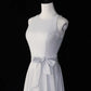 White Shiny Fashion Long Satin Bridesmaid Dresses Ball Gowns Evening Gowns Party Dresses gh4542
