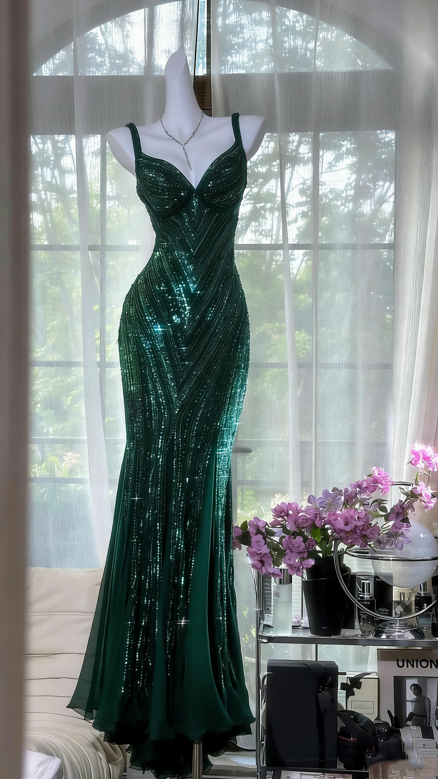 Purple Luxury Gorgeous Beading Fashion Elegant Long Prom dresses Evening Gown Party Dress gh4889