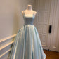 Luxury Sweet Style Iridescent Satin Spaghetti-Strap Gown - Elegant Dress for Date & Party gh6559