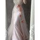 Pink Beaded Gorgeous Long Lace Tulle Mermaid Slim Ball Gown Evening Dress Party Dress gh4706