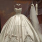 Girlhomeshops - Robe de mariée princesse en satin, douce, classique, élégante, longue, en dentelle exquise gh5447
