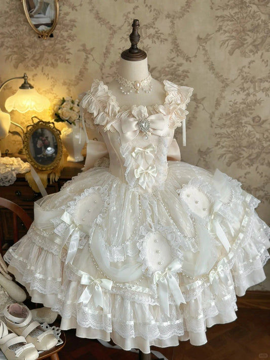 Girlhomeshops-White princess lace fashion short tulle homecoming dress birthday party dress gh5414