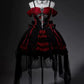 Girlhomeshops - Robe courte de soirée en tulle et dentelle perlée noire et rouge, robe d'anniversaire gh5347