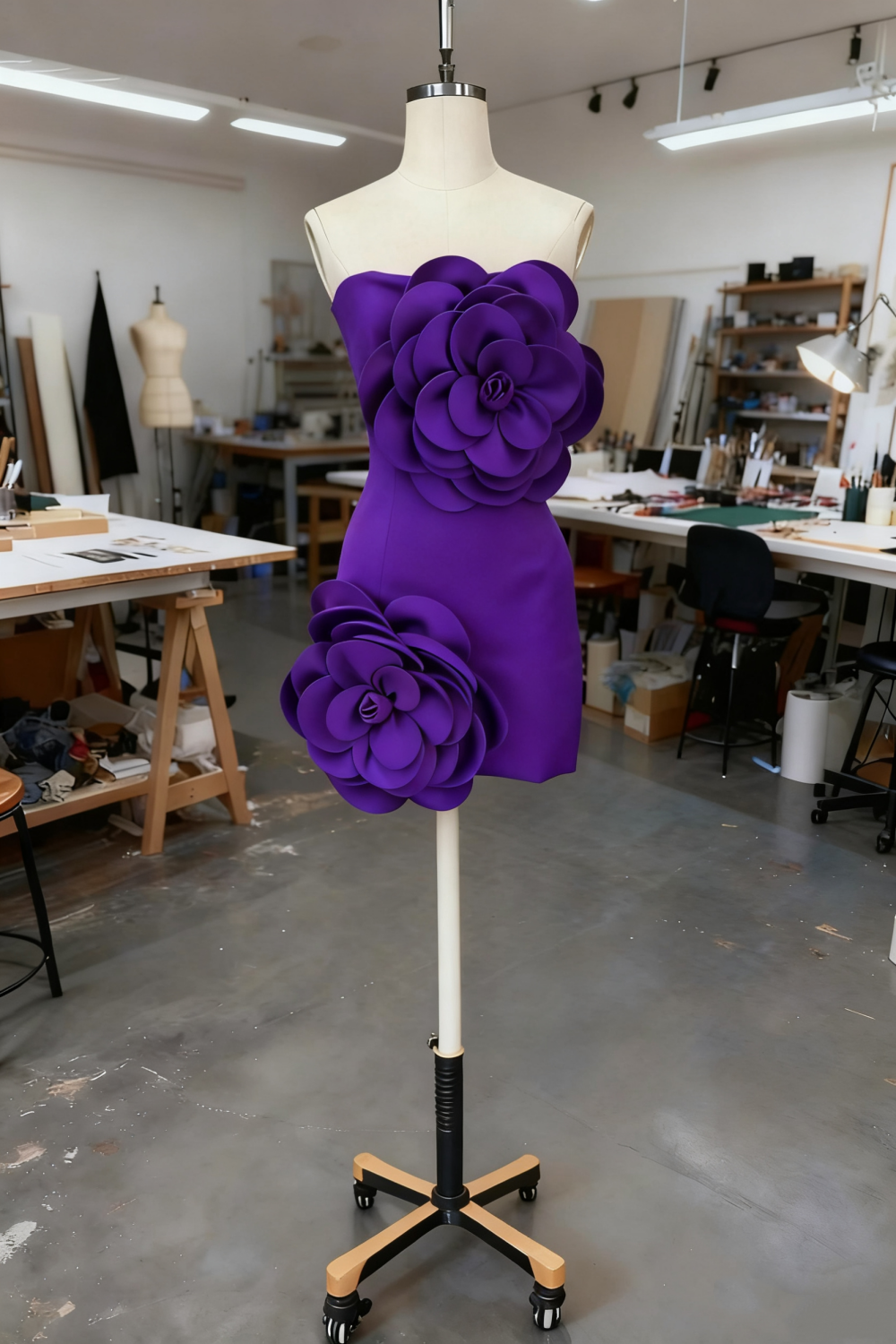 girlhomeshops-Burgundy Short Formal Birthday Dress gh6167