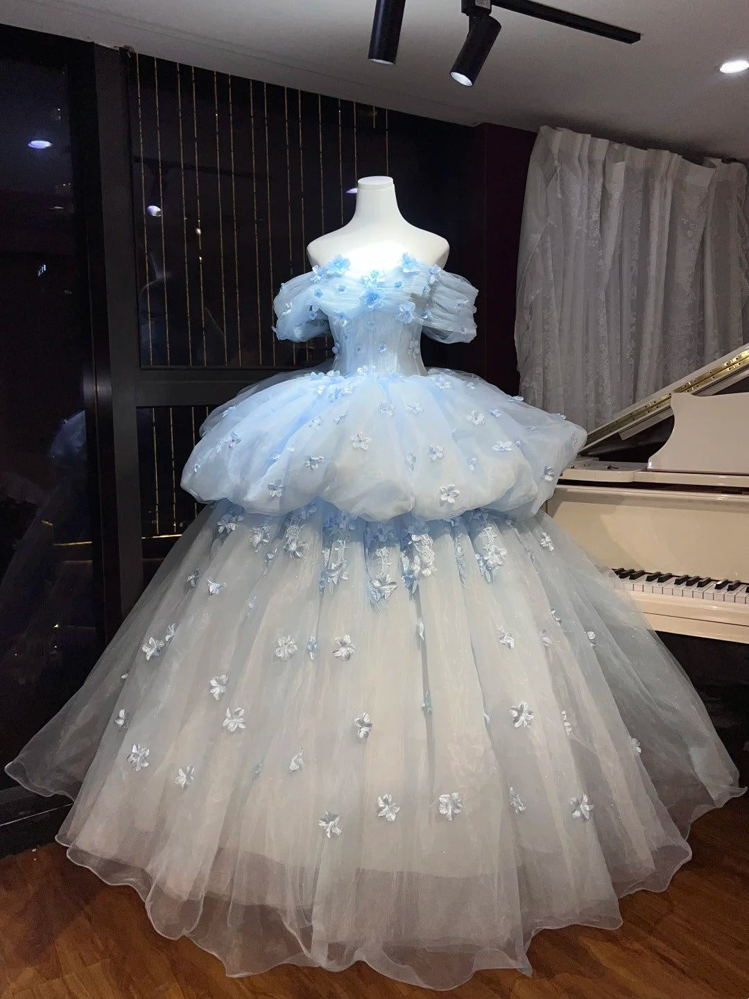 Layered Princess Dress, Long Tulle Formal Ball Gown gh6720