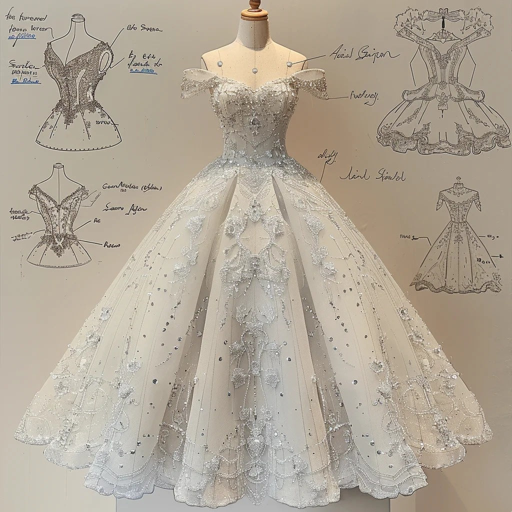 Robe de soirée longue en tulle blanc magnifique avec appliques de perles exquises, robe de mariée gh4724