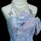 Starlight Dream Style Blue-Black Contrast Court Ballgown - Starry Sky Theme Party & Cosplay Dress gh6564