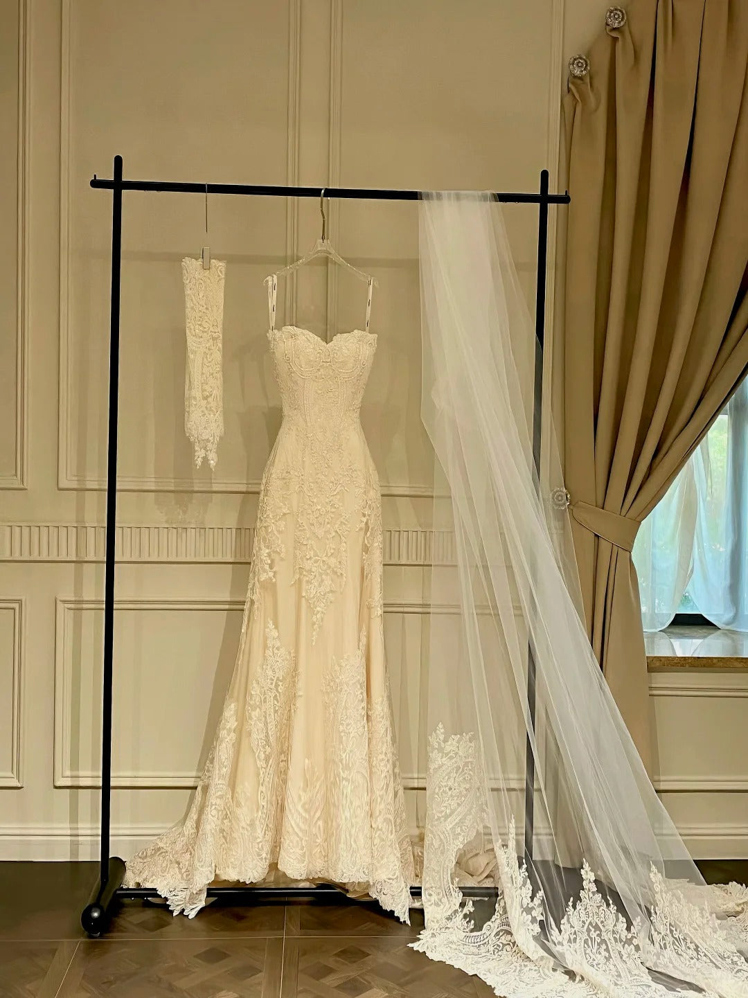 Girlhomeshops - Magnifique robe de mariée longue et élégante en tulle et dentelle, robe de bal gh5438