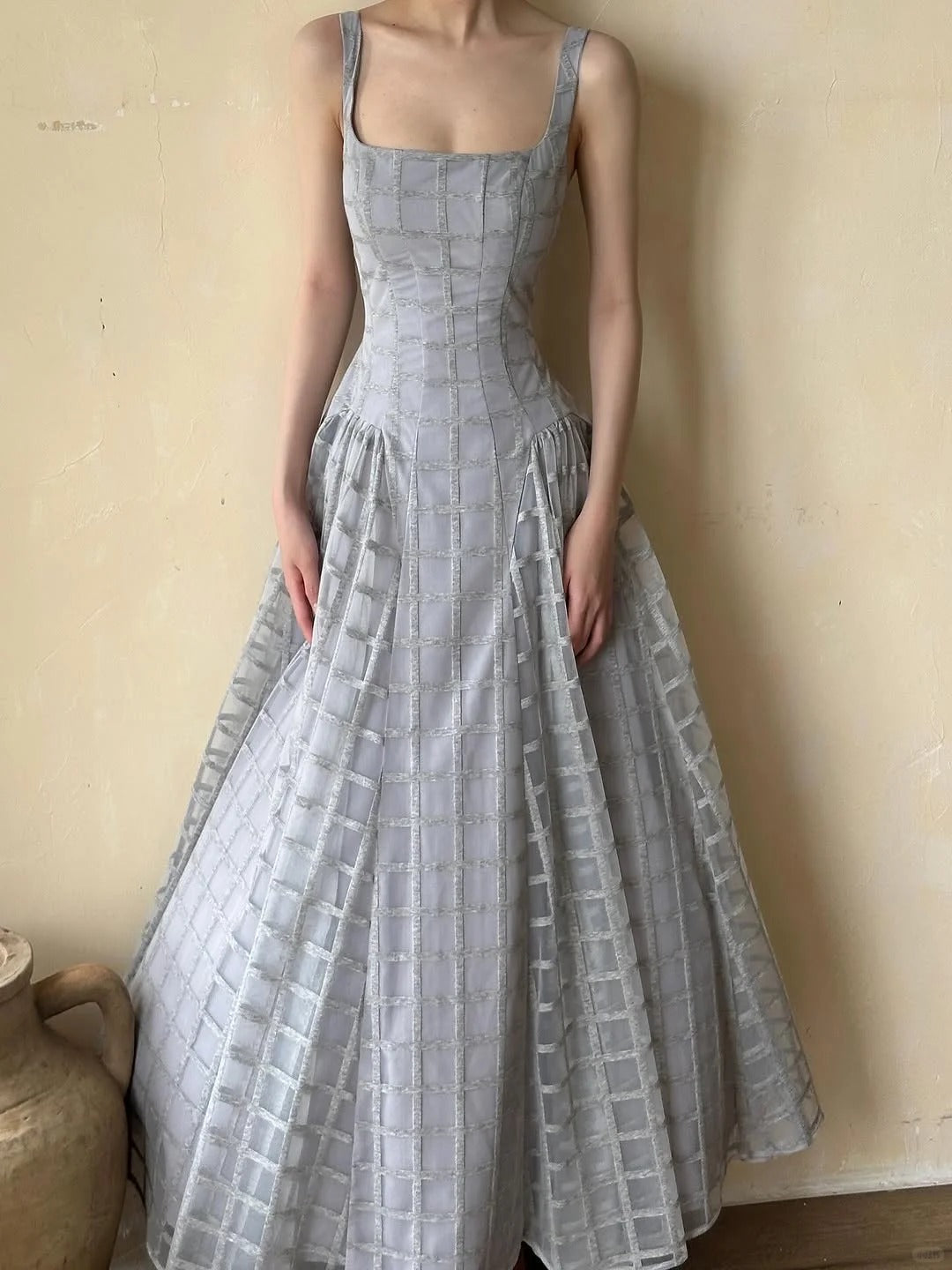 Girlhomeshops - Robe de bal longue en tulle bleu clair, simple et élégante, gh5605