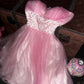Pink Homecoming Dress Gorgeous Beaded Short Tulle Ball Gown Evening Dress gh4418