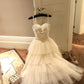 White Sparkly Sweet Cute Elegant Midi/Short Tulle Sequin Homecoming Dress Evening Dress Birthday Party Dress Prom Dress Prom Dress gh4078