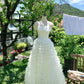 Girlhomeshops-White sweet long chiffon ball gown homecoming dress birthday party dress gh5048