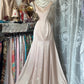 Girlhomeshops-Light pink simple fashion elegant long satin Prom dress birthday party dress gh5173