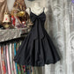 Black retro elegant simple fashion short homecoming dress birthday party dress prom dress gh4775