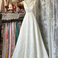 Girlhomeshops-White simple elegant long satin A-line Prom dress evening dress party dress gh5169