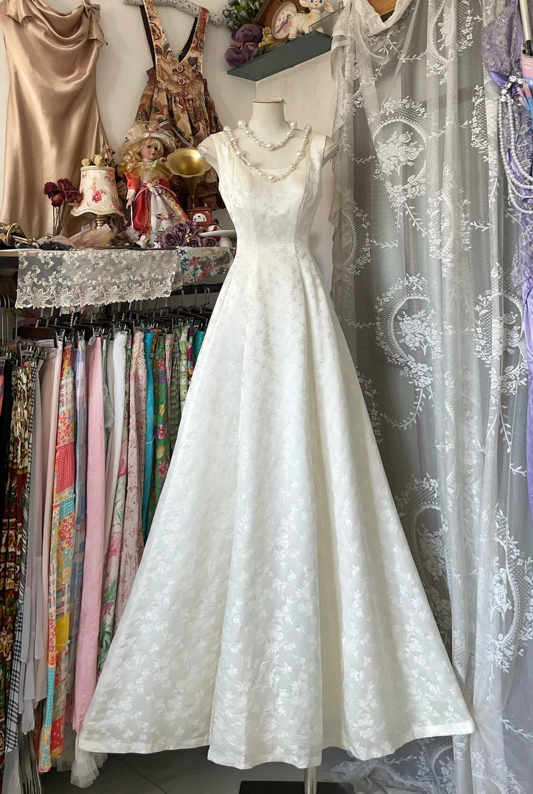 Girlhomeshops-White simple elegant long satin A-line Prom dress evening dress party dress gh5169