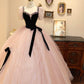 Robe de soirée longue en tulle rose, douce, mignonne, élégante, à la mode, robe de bal, robe de remise de diplôme, robe d'anniversaire, gh4242