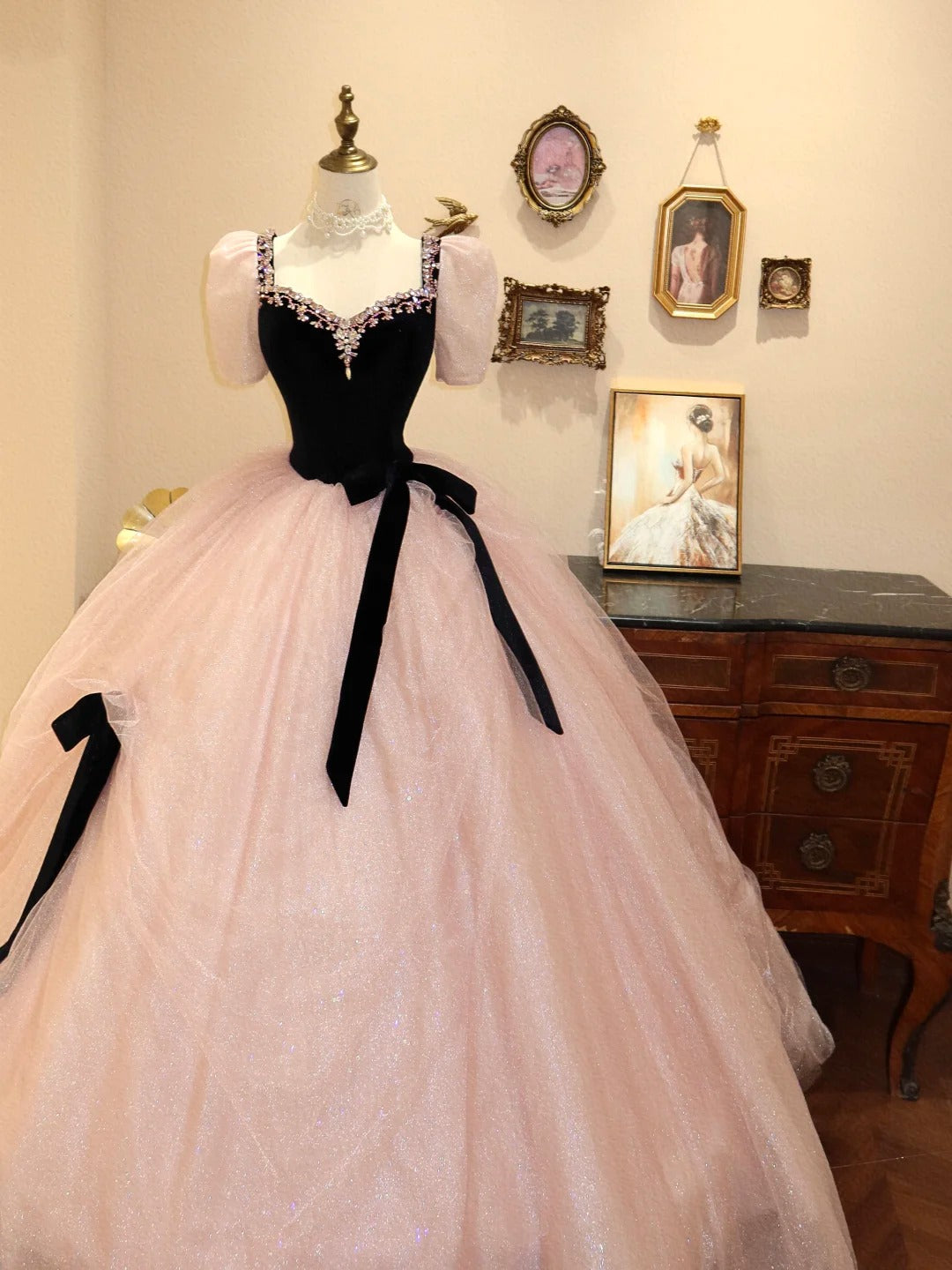 Robe de soirée longue en tulle rose, douce, mignonne, élégante, à la mode, robe de bal, robe de remise de diplôme, robe d'anniversaire, gh4242