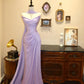 Purple Elegant Beautiful Long Floor Length Satin Ball Gown Evening Dress Party Dress gh4191