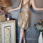 Gold gorgeous vintage beaded sequins elegant long sequin homecoming dress prom dress evening dress cocktail party dress gh4798