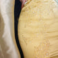 Robe de soirée longue en satin jaune, magnifique et exquise, avec perles, gh4499