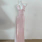 Pink Shiny Fashion Long Mermaid Sparkling Slim Fit Sequin Ball Gown Evening Dress Birthday Party Dress Prom Dress gh3799