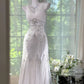 Girlhomeshops-White exquisite beaded long fairy chiffon Prom Dress evening dress party dress gh5077