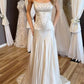 girlhomeshops-White beaded long gown for bride gh6173