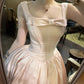 girlhomeshops-Bridesmaid dress/birthday dress pink/blue bow simple and fashionable Cinderella fairy dress gh5743