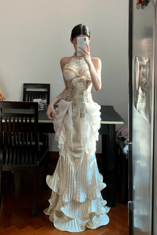Fashionable and unique long formal dress gh6636