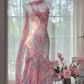 Pink Elegant Fairy Chiffon Ball Gown Evening Dress Party Dress gh4321